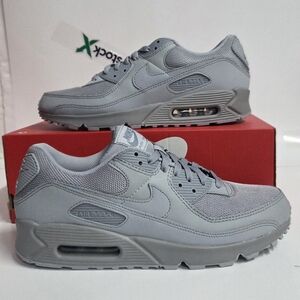 NIKE AIR MAX 90 WOLF GREY-WOLF GREY "RECRAFT" Mens SZ 10 [CN8490-001]  Wms. 11.5
